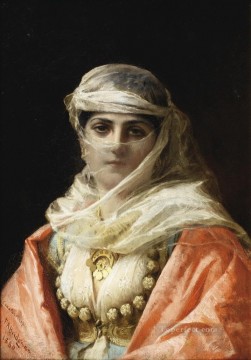 フレデリック・アーサー・ブリッジマン Painting - コンスタンティノープルから来た若い女性 フレデリック・アーサー・ブリッジマン